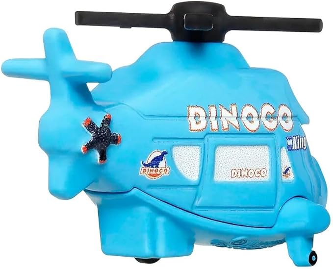Disney Cars Mini Racers 3 Pack Sponsored by Dino Rotor Turbosky, Dinoco Cruz Ramirez, Dinoco Lightning McQueen