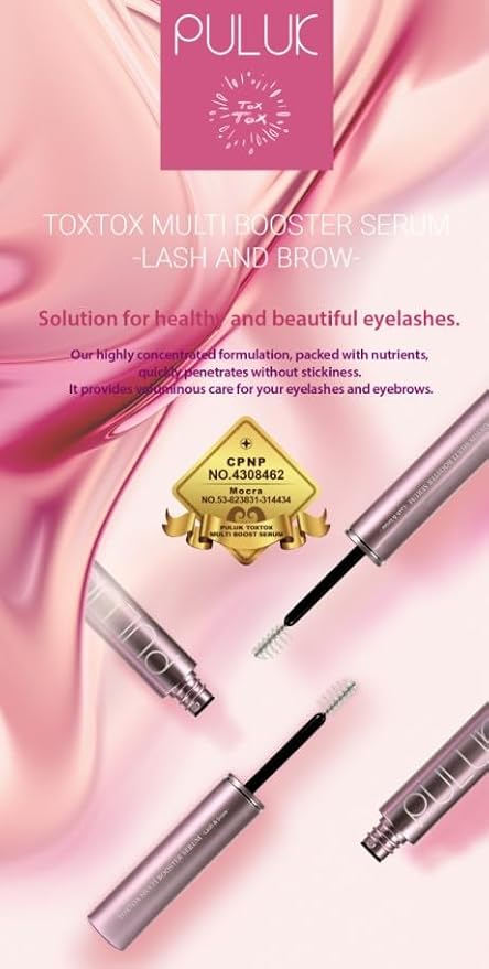 Lash & Brow Repair Serum for Damaged Lashes After Perm – Korean Multi Booster (TOXTOX) 5ml | Strengthen & Nourish, Sérum potenciador de crecimiento
