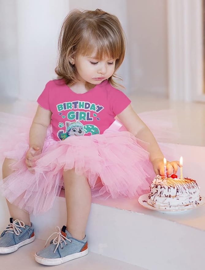 Tstars Skye Birthday Girl 3 Gifts for Three Years Old Bday Paw Patrol Theme Party Toddler Kids Girls Fitted T-Shirt A51144d
