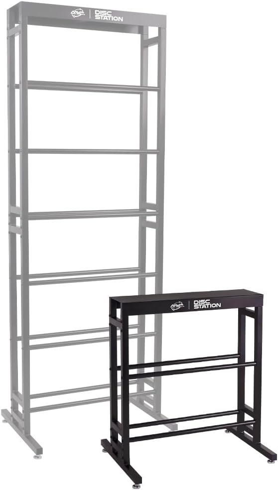 MVP Disc Sports Disc Station Disc Storage Rack (Choose Your Size and Color)