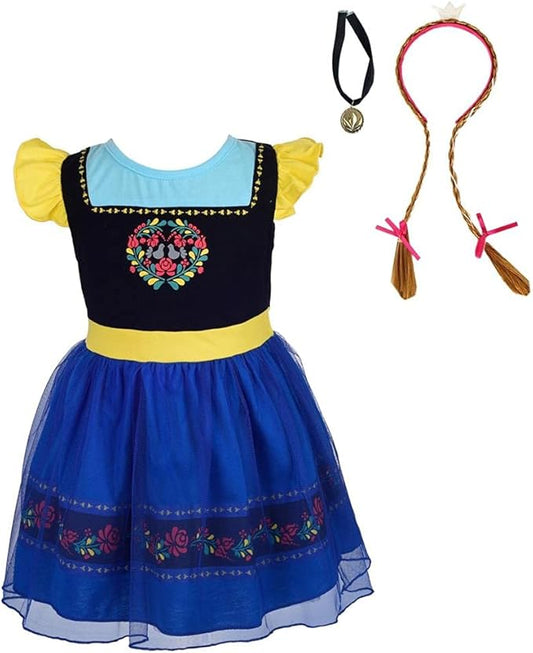 Dressy Daisy Princess Dress Up Clothes Halloween Fancy Party Tulle Skirt Summer Outfit for Baby & Toddler Girls
