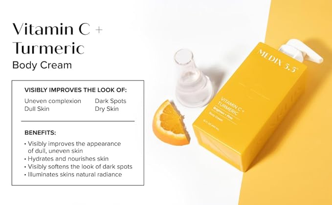 MEDIX Vitamin C Cream + Niacinamide Brightening Body Lotion | Anti Aging Moisturizer Vitamin C Lotion For Women & Men To Soften The Look Of Dark Spots, Wrinkles, & Uneven Looking Skin Tone, 2-Pack