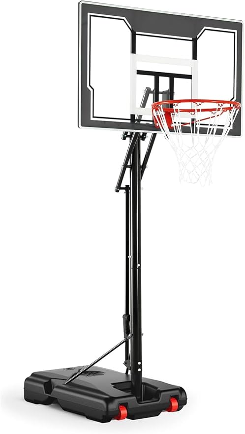 Basketball Hoop Outdoor with 33 Inch Shatterproof Backboard, Portable Basketball Goal System