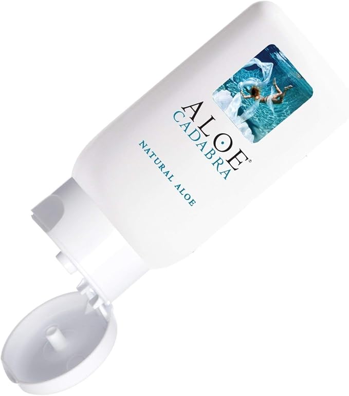 Aloe Cadabra Natural Water Based Personal Lubricant and Vaginal Moisturizer, Organic Aloe Lube for Men, Women and Couples, Non-Staining, pH Balanced (Unscented 2.5 Ounces, 1 Pack)