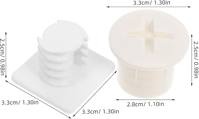 8PCS Slide Screw Caps Plastic Fixing Covers for Playground Equipment Replacement Parts with Corrosion-Resistant Design Easy Installation for Curved Slides and Swing