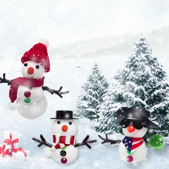 Christmas Snowman Crafts Sets，Build a Snowman Crafts Kit for Kids, Modeling Clay Christmas Snowman DIY Sets clay kit for kids, Christmas Stocking Stuffers for Kids, Christmas Crafts Xmas Gift