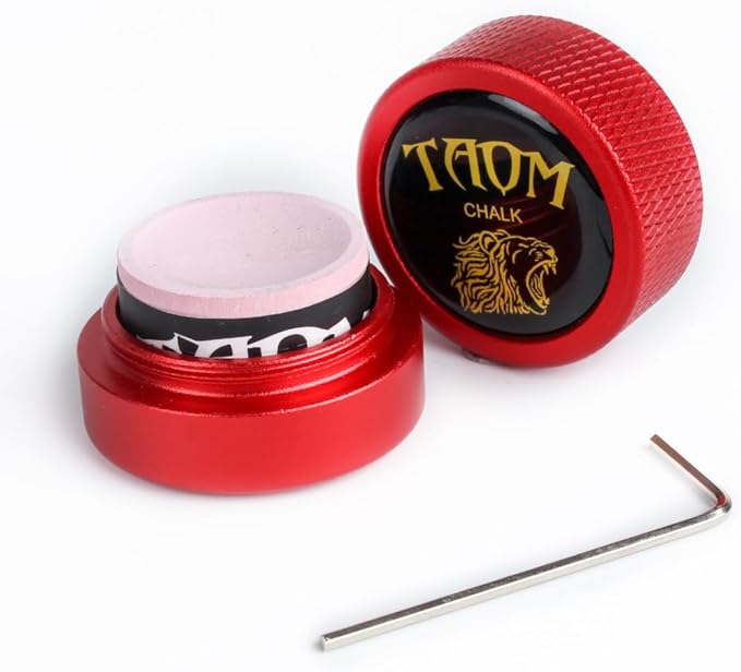 TAOM Pool Chalk Holder Round Shaped Practical Tool Billiards Accessories Magnetic Mini Chalk Tip Case Container Round Box Billiards