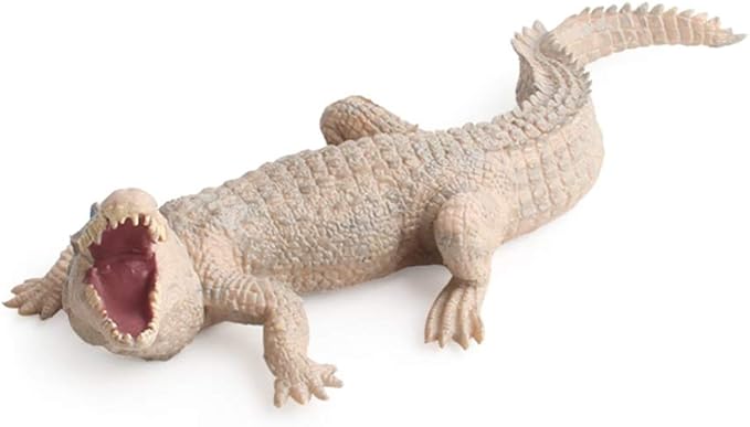Fantarea Simulation Realistic Wild Life Jungle Animal Figures Model Figurines Crocodile Alligator Eduactional Toys Party Cake Toppers Ornament Toys for 5 6 7 8 Years Kid Boys Girls Toddler