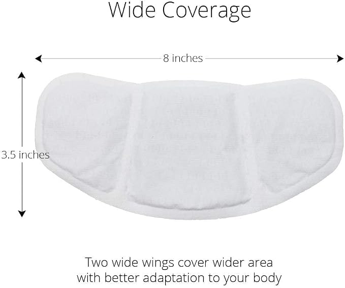 (5 Patches) CrampCareH PMS/Menstrual Cramps Relief Heat Patch with Wide Wings, FDA Registered