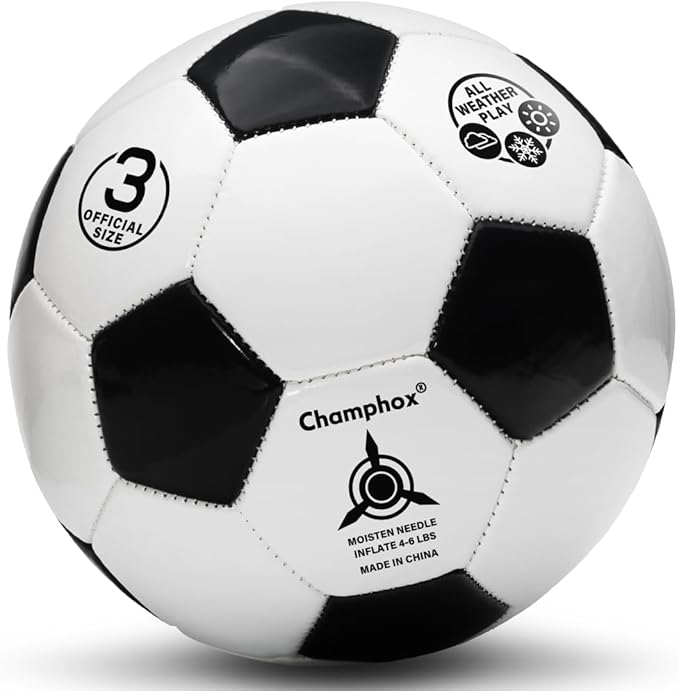 Size 3 Soccer Ball for Boys Kid Ages 3 4-6 6-8 Outdoors Indoor Sports Recreation Soccer Ball for Boys Toddlers Children Christmas Birthday
