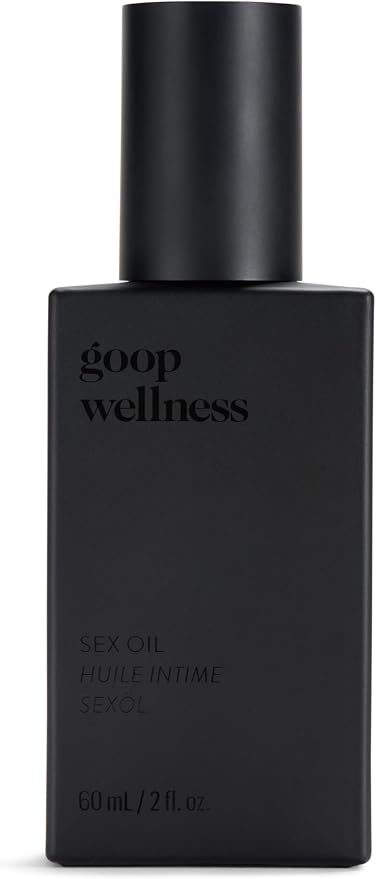 goop Wellness Sex Oil | Mess Free for Couples Massage or Self Care | Squalane, Saffron Extract, & Goji Berry | Cinnamon, Clove, & Ginger Root Scented | Jelly Texture | Silicone Free | 2 fl oz