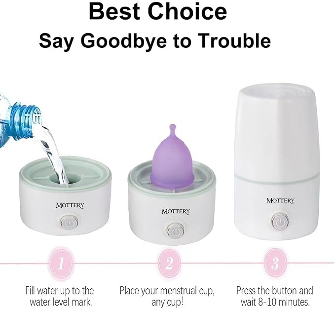 Menstrual Cups Steamer Machine High Temperature Wash Your Cup 99.9% Dirty 8 Minutes