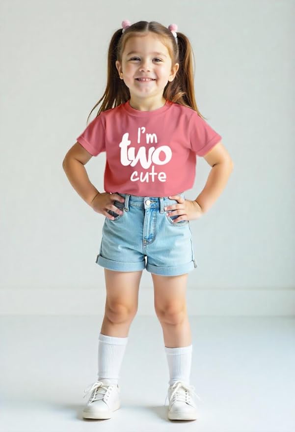 2nd Birthday Outfits for Toddler Girls im Two Cute Shirt Girl 2 Years Old Second Birthday