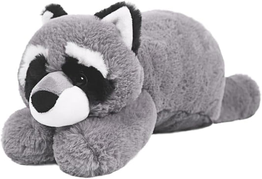 ARELUX Soft 18in Raccoon Stuffed Animals: Raccoon Plush Cute Cuddly Body Pillow Hug Sleeping Fluffy Wild Animal Toys Bed Decor Plushie Doll Friends Family Member