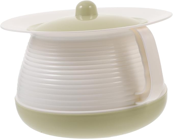 1pc Portable Handheld Potty for Adults Sturdy Spittoon with Cover for Elderly Use Urine Storage Pot for Home and Travel Convenient Design for Bedroom and Camping