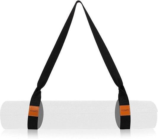 YOGATI® Yoga Mat Straps for Carrying | Adjustable Cotton Yoga Strap for Carrying Mats | Fits Standard and Thick Yoga or Pilates Matt | Practical & Perfect Yoga Mat Carrying Strap Design that Lasts