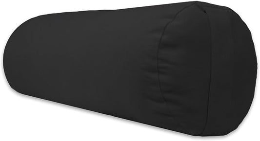 YogaAccessories Supportive Round Cotton Yoga Bolster
