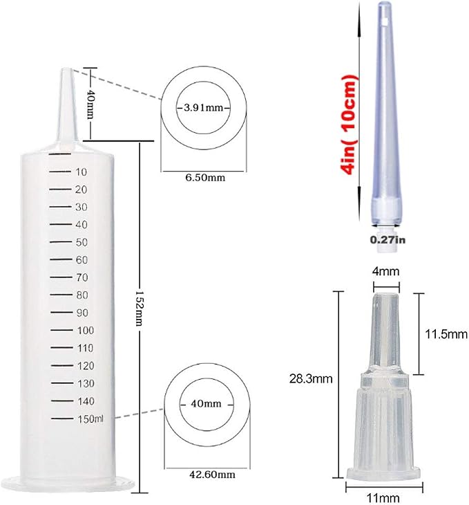 GNEGKLEAN 150ML Enema Syringe Cleaning Douche System