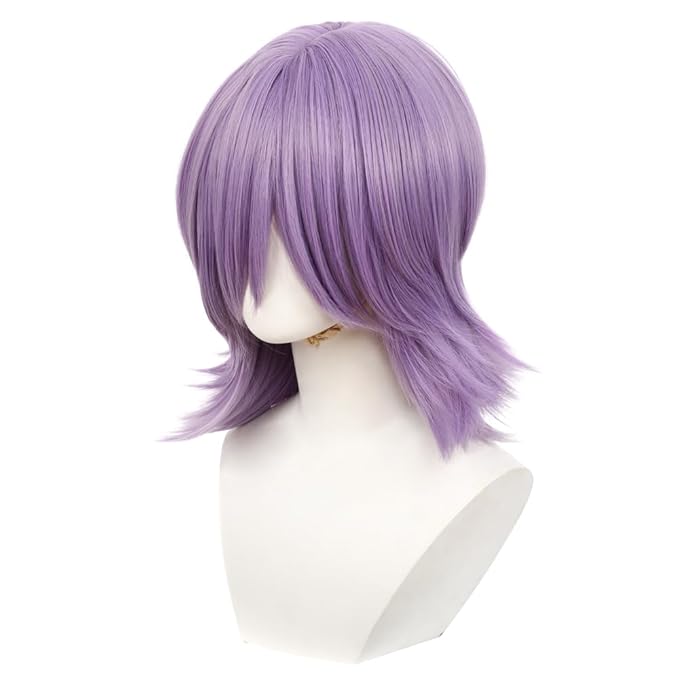 Men Mystery Saja Costume Wig Anime Demon Boys Cosplay Props Halloween Party Outfit Accessories Merch Purple