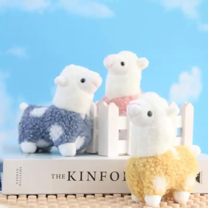 Llama Stuffed Animal Cute Alpaca Baby Plush Toy for Girls Boys (Alpaca heji lvse)