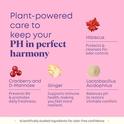 JoySpring pH Balance Vaginal Probiotic Powder for Women | Lactobacillus Acidophilus + D-Mannose with Cranberry Supplement | Supports Vaginal Flora, Freshness & Urinary Tract Health (Pack of 2)
