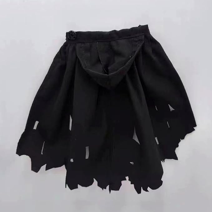 1/12 Action Figure Clothes, Miniature Clothing Cape Men Women, Mini, Dress up Figure Accessories, Doll Clothes for 6 inch, Black
