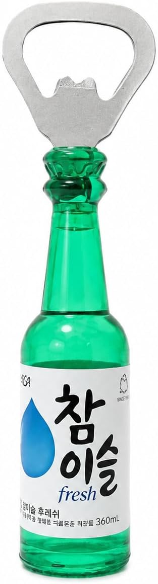 Korean Soju Bottle Magnet Bottle Opener | Fridge, Bar Kitchen, Souvenir Gift