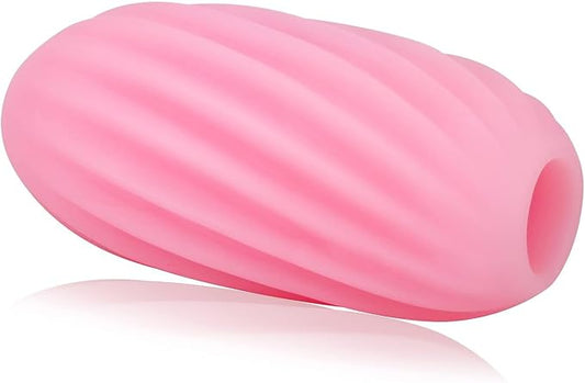 FST Egg Male Masturbation Cup, Portable Pocket Pussy Egg with 3D Realistic Textured Vagina Ultra Soft Stretchy Blowjob Stroker for Men Masturbation