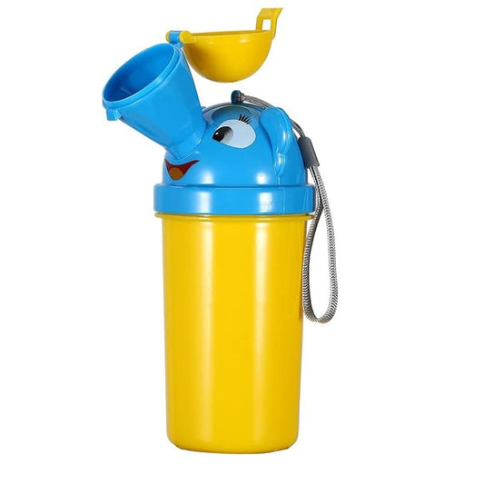 Portable Potty Kids Travel Urinal Emergency Toilet Potty Leak Proof Children Pee Training Cup Travel Potty for Toddlers Boys Kids Travel Essentials Blue.