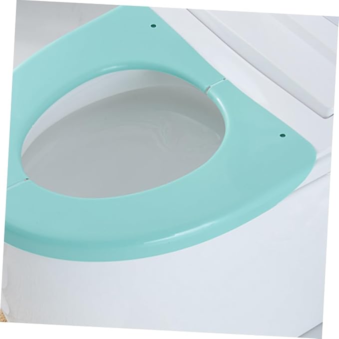 NOLITOY 1pc Folding Potty Seat Cover Lightweight Portable Toilet Training Cushion for Home and Standard Toilets Made of Safe Plastic Nordic Green