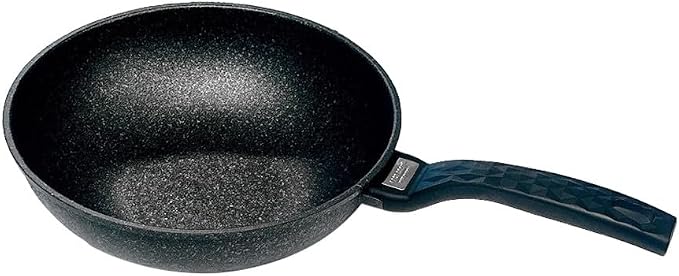 8" Wok Non-Stick Cooking Frying Pan Pot, 5 Layer Marble Coating, Made In Korea