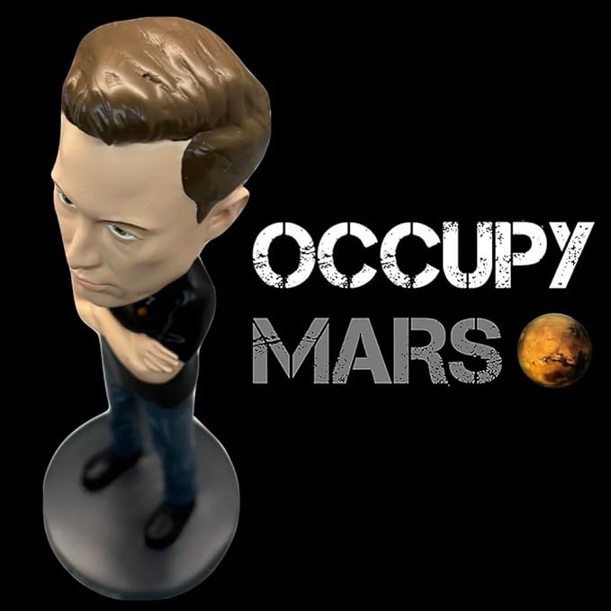 Elon Musk Bobblehead, Entrepreneur and American Patriot, Trump Doge, Premium Polyresin Collectible Statue, 8 Inches Tall, World Leaders Series, Patriots