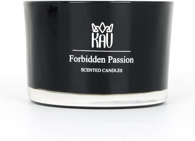 Scented Candles 85g – KAV Forbidden Passion Home Decor Natural Aromatherapy Premium Scent Candle for Home Women Men, Soy Wax and Essential Oils (Sandalwood)