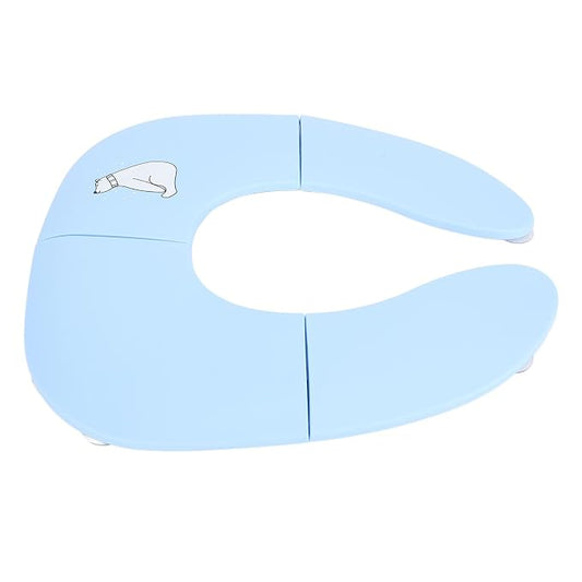 KIMISS Travel Potty for Toddler Portable Slip Suction Cup Toilet Training Folding Potty Blue RFoldable Cov Carry Our Portable You of for a Easily with Durability Experience (Blue)