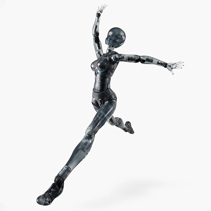 Action Figures 5.91in with Inclusive Arm Accessories Movable Gestures Drawing Mannequin Poseable Figure Decorative Action Figure Body Gift for Tabletop Display Shelf (Female)