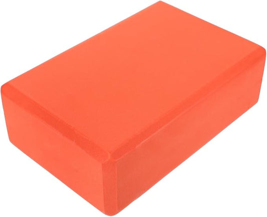 Milisten Yoga Block Brick High Density Eva Yoga Block for Pilates Stretching Gym Workout and Exercise Support Anti-Slip Lightweight Stable Grip 8.97 X 5.98 X 2.99 in Orange