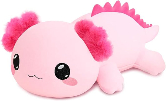 Weighted Stuffed Animals, 3.74 lbs Axoltol Stuffed Animal with Weighted Beads, Cute Plush Toy Pillow Gifts for Adults Kids Boys Girls
