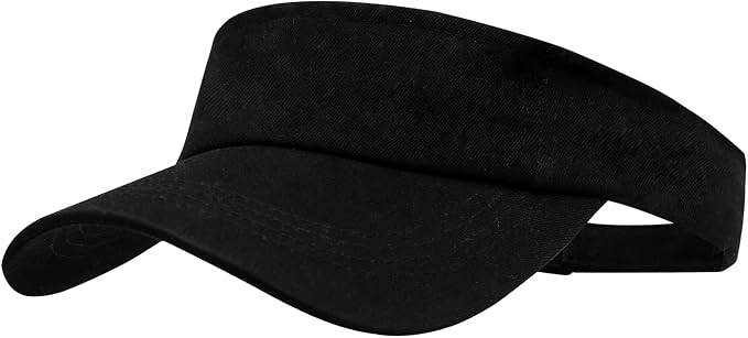 ANDICEQY Sports Sun Visor Hat, Sun Hat Visors for Women and Men for Outdoor | Adjustable Sun Visor Hats, Lightweight & Breathable, Cotton, Ideal for Running, Tennis, Golf, Outdoor Sports and Beach
