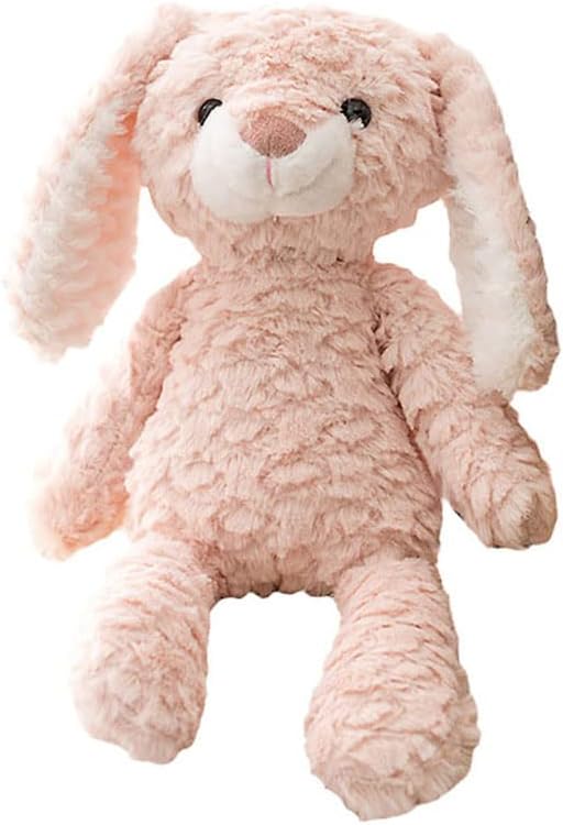 GUDVES Forest Animal Plush Stuffed Toy - 15 inch Soft Plush Rabbit Bear Dog Unicorn Elephant Realistic Interactive Plush Toy - for Animal Themed Parties (Pink Bunny)
