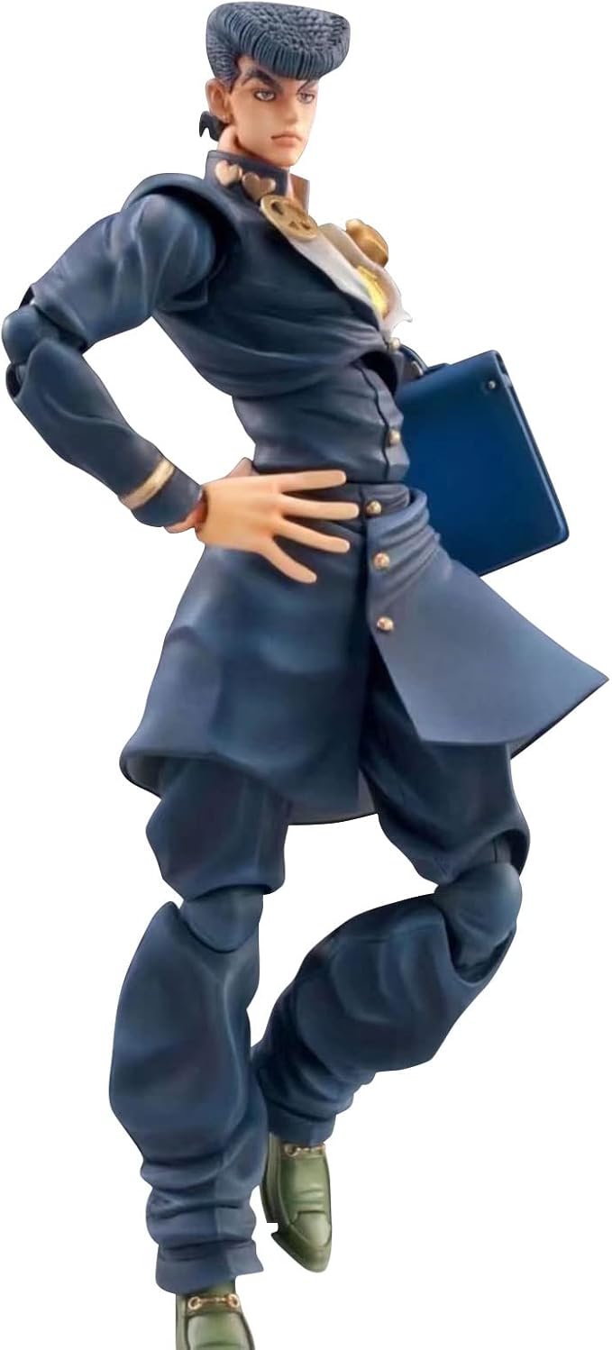 JJBA Figurines Josuke Higashikata Action Figure Movable Joints Anime Figures 5.9" JJBA Super Action Statue Collections Desktop Ornaments