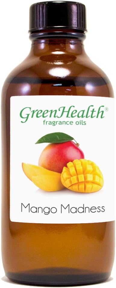 4 fl oz Mango Madness Fragrance Oil (Glass Bottle w/Cap) - GreenHealth