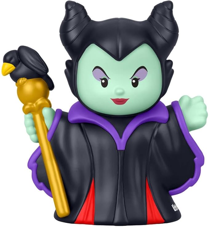 Little People Collector Disney Villains Maleficent & Hades Special Edition Set for Movie Fans, 2 Figures in a Display Package
