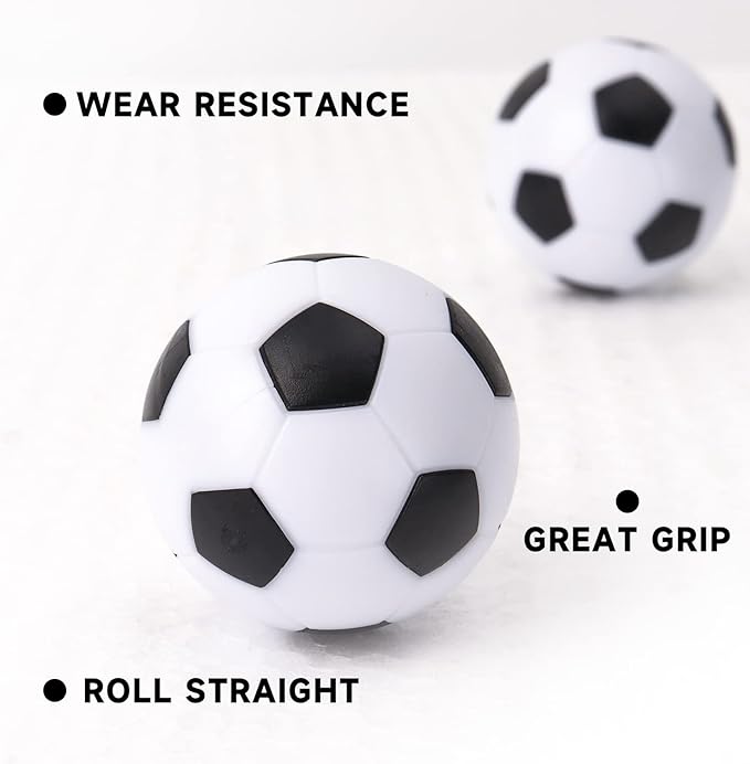 GSE Games & Sports Expert 6/12-Pack Foosball Table Replacement Balls, 36mm(1.42") Tabletop Soccer Football Balls for Foosball Table Accessories
