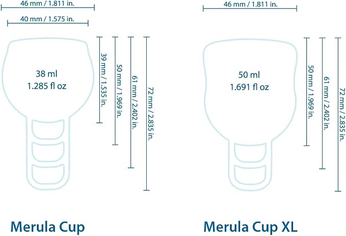 Merula Cup XL ice - The Menstrual Cup for Very Heavy Flow Days