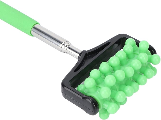Massage Stick, Yoga Massage Stick for Men and Women Granular Body Massage Tool Telescopic Roller Massage Stick Home Neck Leg Back Body Massage Stick(Green)