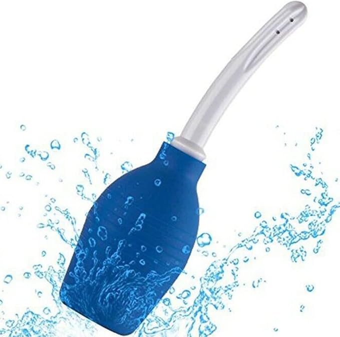 Magik 1-2 Pcs 310ml Anal Douche Bottle Enema Bulb Vaginal Douche Cleaner Bag Kit (2 Pack, Blue)