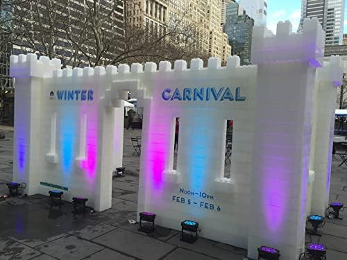 EverBlock 12” x 6” Full Size Building Block Finishing Cap Bulk Pack | Giant Building Blocks | Easy to Connect & Reuse | Indoor & Outdoor Use | Build Displays & Structures | Translucent