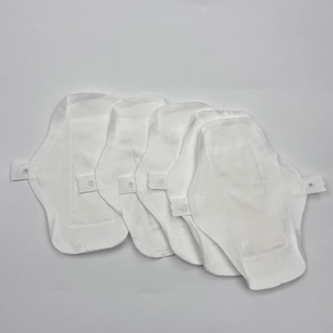 Reusable Waterproof Cloth Sanitary Pads 3Pcs Set 180Mm Washable Cotton Menstrual Napkins Panty Liners for Women Moderate Flow