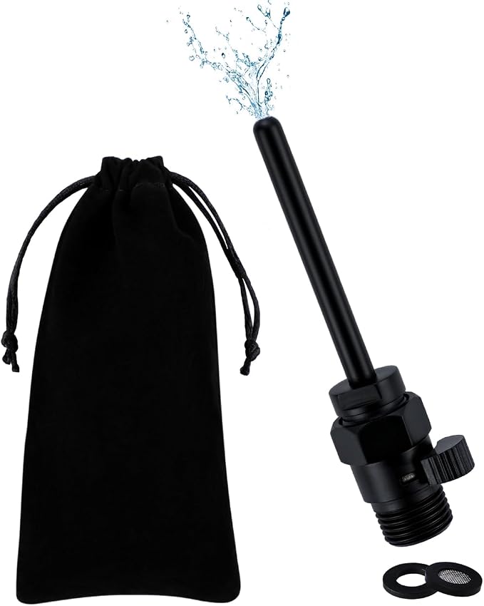Shower Enema Cleaner, Smooth Metal Shower Douche Nozzle Cleansing System for Men and Women Portable Cleaning (Matte Black)
