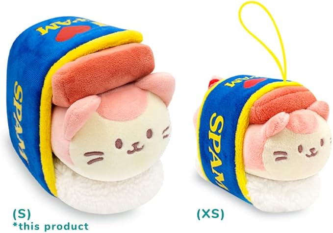 Anirollz Stuffed Animal Plush Toy - Official SPAM Musubi Blanket Outfitz Doll | Soft, Squishy, Warm, Cute, Comfort, Safe| Pillow with Kitty - Birthday Decorations Graduation Gift 6" Kittiroll
